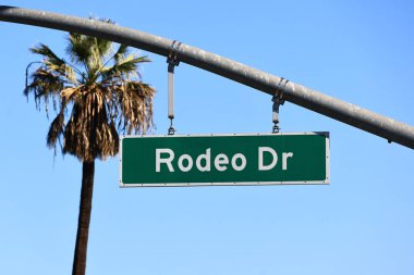 Beverly Hills, California: Rodeo Dr Sokak Tabelası