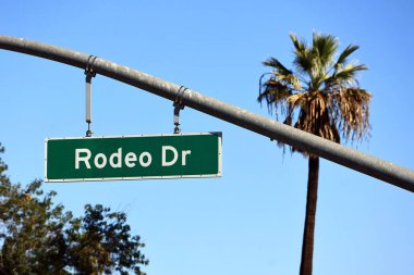 Beverly Hills, California: Rodeo Dr Sokak Tabelası