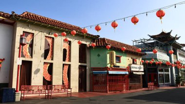 Los Angeles, Kaliforniya - 4 Kasım 2025 Çin Mahallesi, Los Angeles 'ın tarihi kültür bölgesi