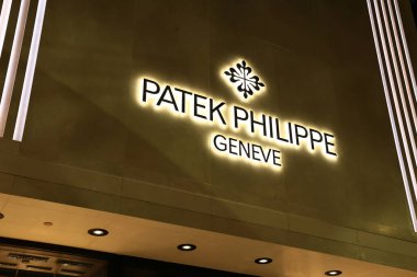 Beverly Hills, California - 30 Kasım 2025: PATEK PHILIPPE lüks saat butiği Rodeo Drive, Beverly Hills