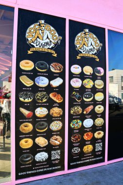 Los Angeles, California - 12 Aralık 2025: Voodoo Çöreği, sihir 7101 Melrose Bulvarı 'ndaki delikte.