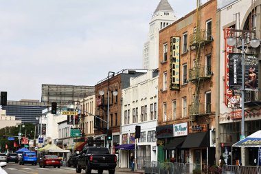 Los Angeles, California - 5 Kasım 2025: Japon Village Plaza view, Little Tokyo