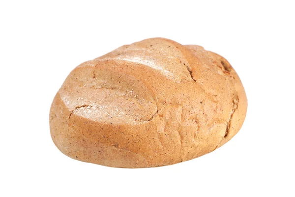 Frisches Brot mit Butter auf weißem Untergrund mit hausgemachter Butter in einer weißen Brustwarze und Rosmarin auf einem Schneidebrett mit Klette — Stockfoto