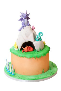 bir çocuk için doğum günü pastası.