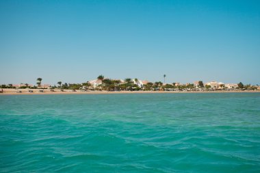 Kanal ve evler El Gouna Resort. Mısır, Kuzey Afrika