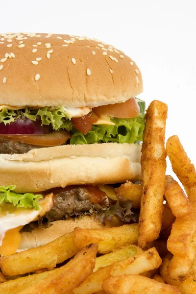 Απομονωμένες burger περικοπεί — Φωτογραφία Αρχείου