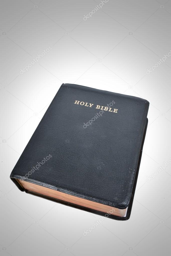 Closed bible with stylized background