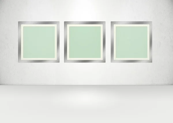 3 Frame room - Light — Stock Photo, Image