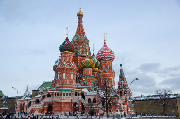 Moscow,Russia,Red square,view of St. Basil's Cathedral ortodox