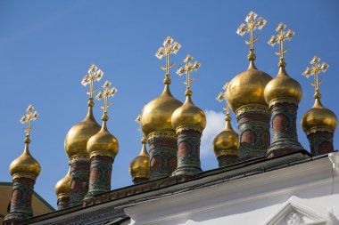 Moskova Kremlin Verkhospassky katedralde kubbeleri