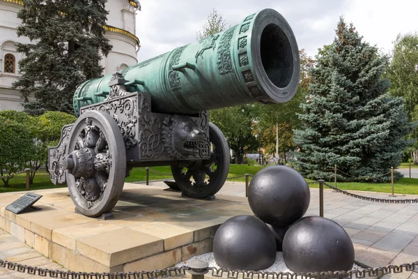 Βασιλιάς κανόνι Τσάρου στο Κρεμλίνο Μόσχα, Ρωσική Ομοσπονδία — Φωτογραφία Αρχείου