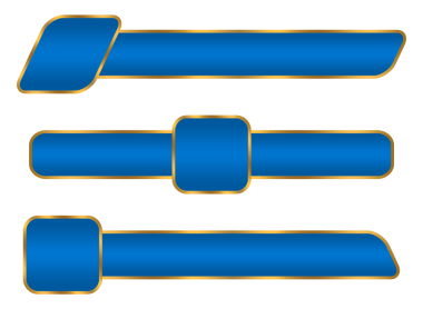 Tasarım zarif üçüncü mavi metin kutusunu altın satırlı pankart şablon png dosya şeffaf tasarımı ile ayarla