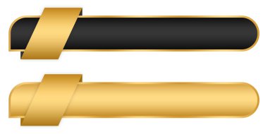 Modern metin kutusu boş siyah altın element, altın çerçeve metin kutusu element tasarım şablonu şeffaf png