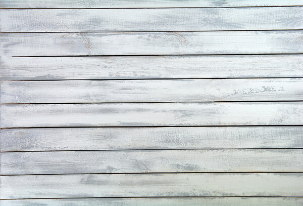 White wood plank wall.
