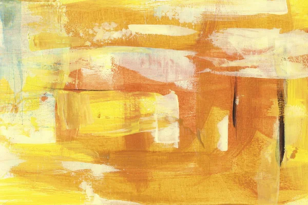 Yellow sienna abstract backround  handmade painting — Stock Photo, Image