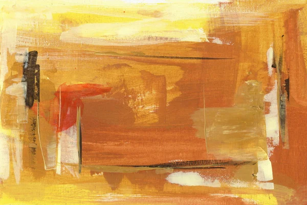 Yellow sienna abstract backround  handmade painting — Stock Photo, Image