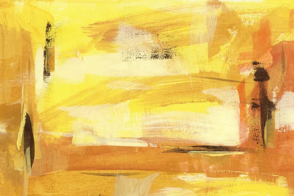 Siena amarillo abstracto backround pintura hecha a mano — Foto de Stock