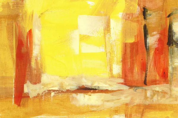Yellow sienna abstract backround  handmade painting — Stock Photo, Image