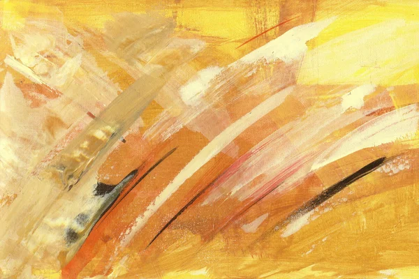 Yellow sienna abstract backround  handmade painting — Stock Photo, Image