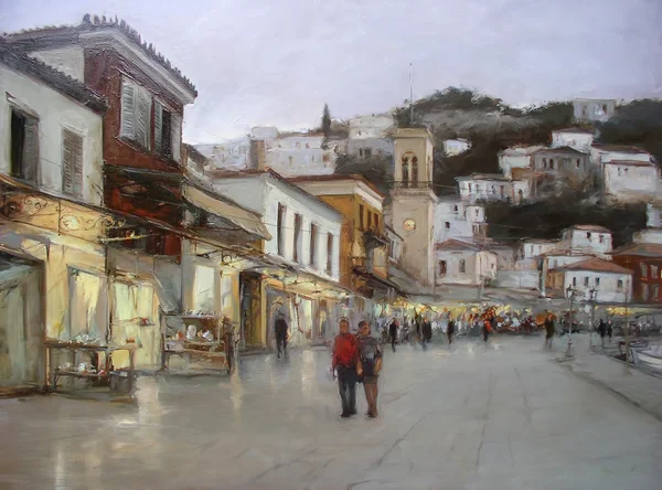 Hidra Adası, el yapımı Resim Sergisi