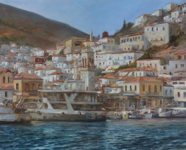 Hidra Adası, el yapımı Resim Sergisi