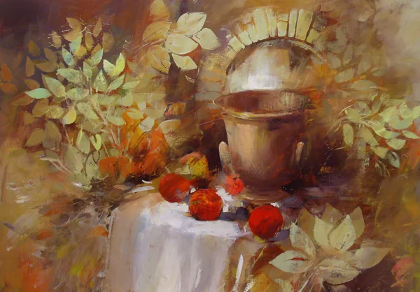 Nature morte pittura fatta a mano — Foto Stock