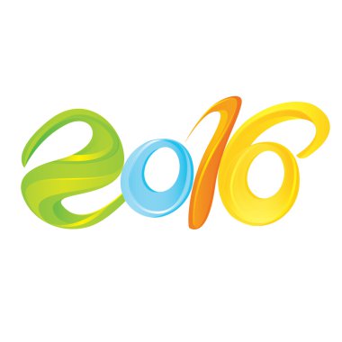 İşareti Olimpiyatları 2016 sembolü. Vektör çizim