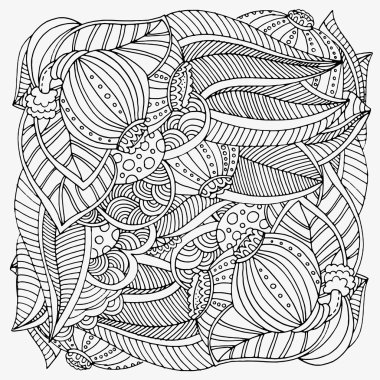 Sorunsuz çiçek doodle arka plan deseni