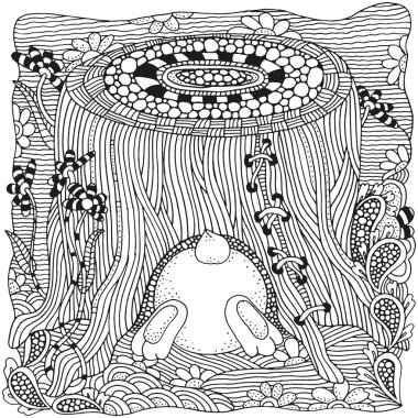 Siyah beyaz Paskalya deseni