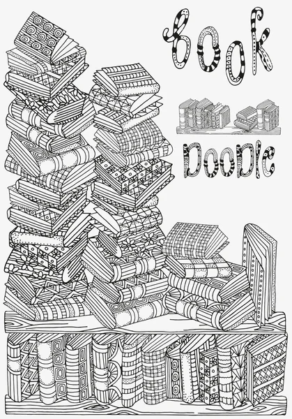 Boyama kitabı için desen. Siyah-beyaz desen.