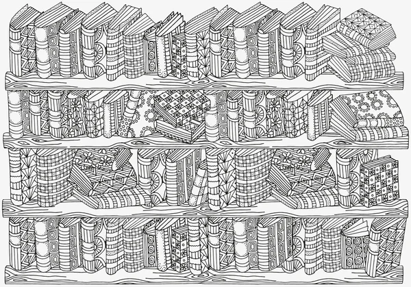 Boyama kitabı için desen. Siyah-beyaz desen.