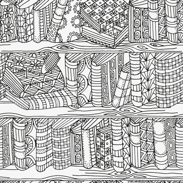 Boyama kitabı için desen. Siyah-beyaz desen.