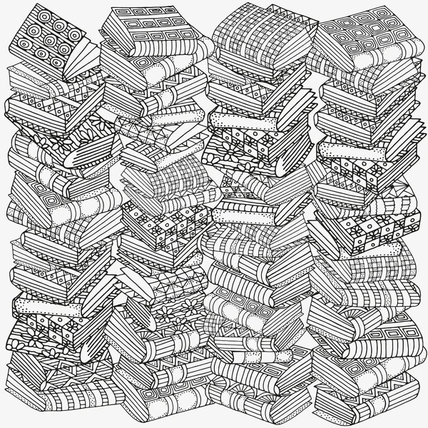 Boyama kitabı için desen. Siyah-beyaz desen.