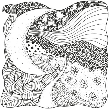 Sanatsal etnik desen. ay.