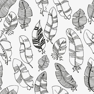 sanatsal tüyler seamless modeli