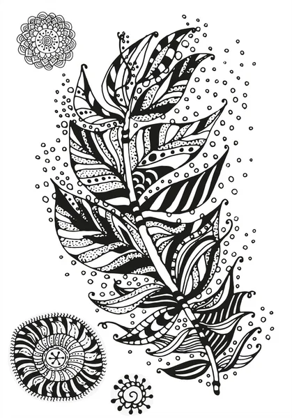 Neckline embroidery design — Stock Vector © zelena #29597069