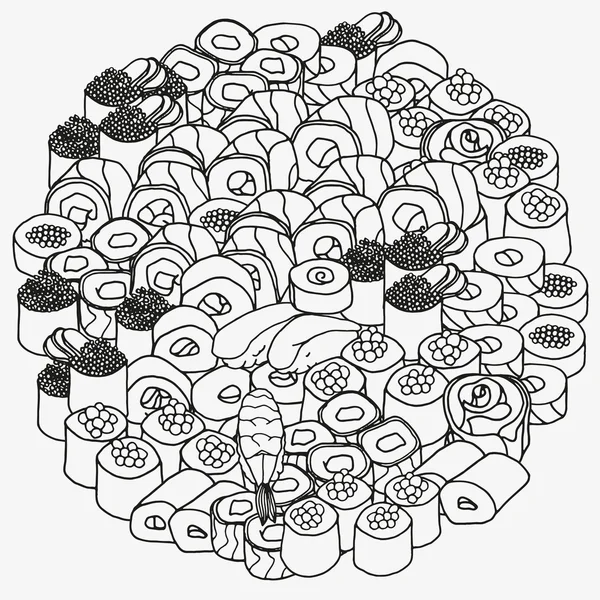 Suşi ve rulo ile süsleme