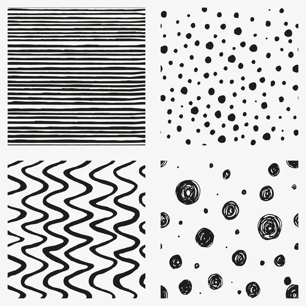흑백의 추상적 인 패턴 — 스톡 벡터