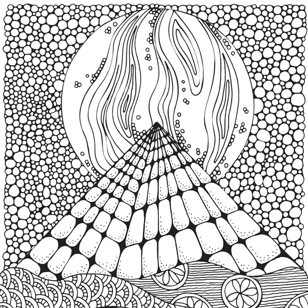 Illustration pyramide magique — Image vectorielle