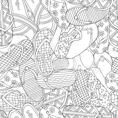 yaz doodles elemanları kümesi