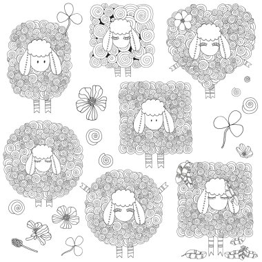 Sanatsal süs koyun seti