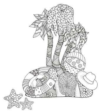 yaz doodles elemanları kümesi