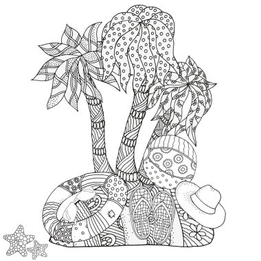 yaz doodles elemanları kümesi