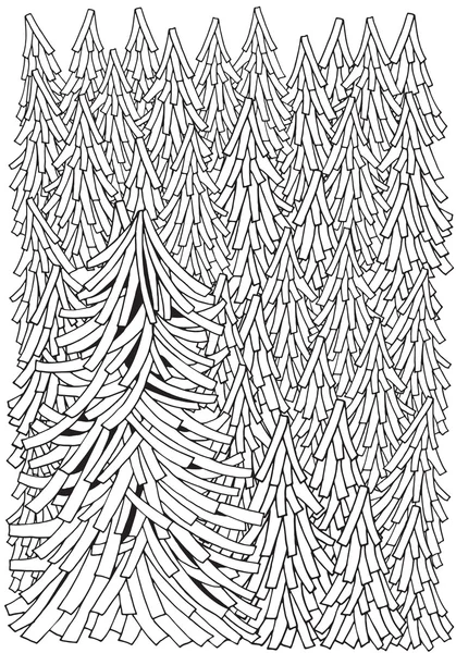 상록 삼림 패턴 — 스톡 벡터