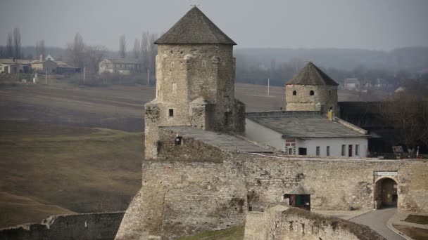 Кам'янець Подільського замку — стокове відео