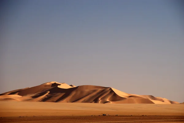 Weergave van zandduinen in de woestijn van Oman — Stockfoto