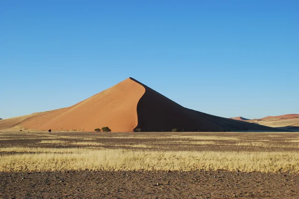 Namíbia, Sossusvlei, Vista da duna de areia — Fotografia de Stock