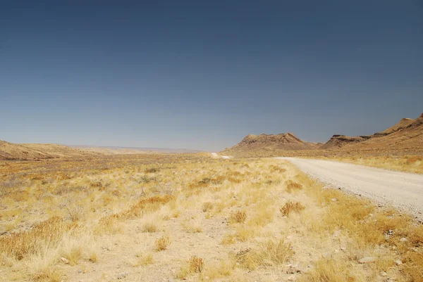 Namibia desert road — Stock Photo, Image