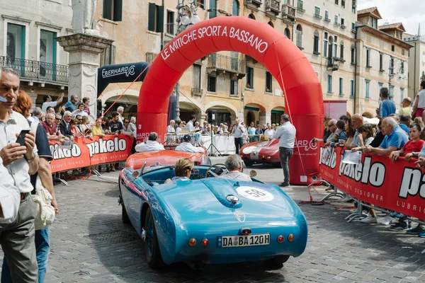 Vintage cars at Freedom Square Royalty Free Stock Photos