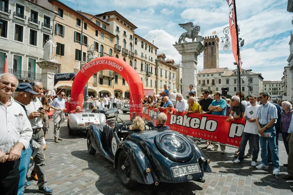 Vintage cars at Freedom Square Royalty Free Stock Images